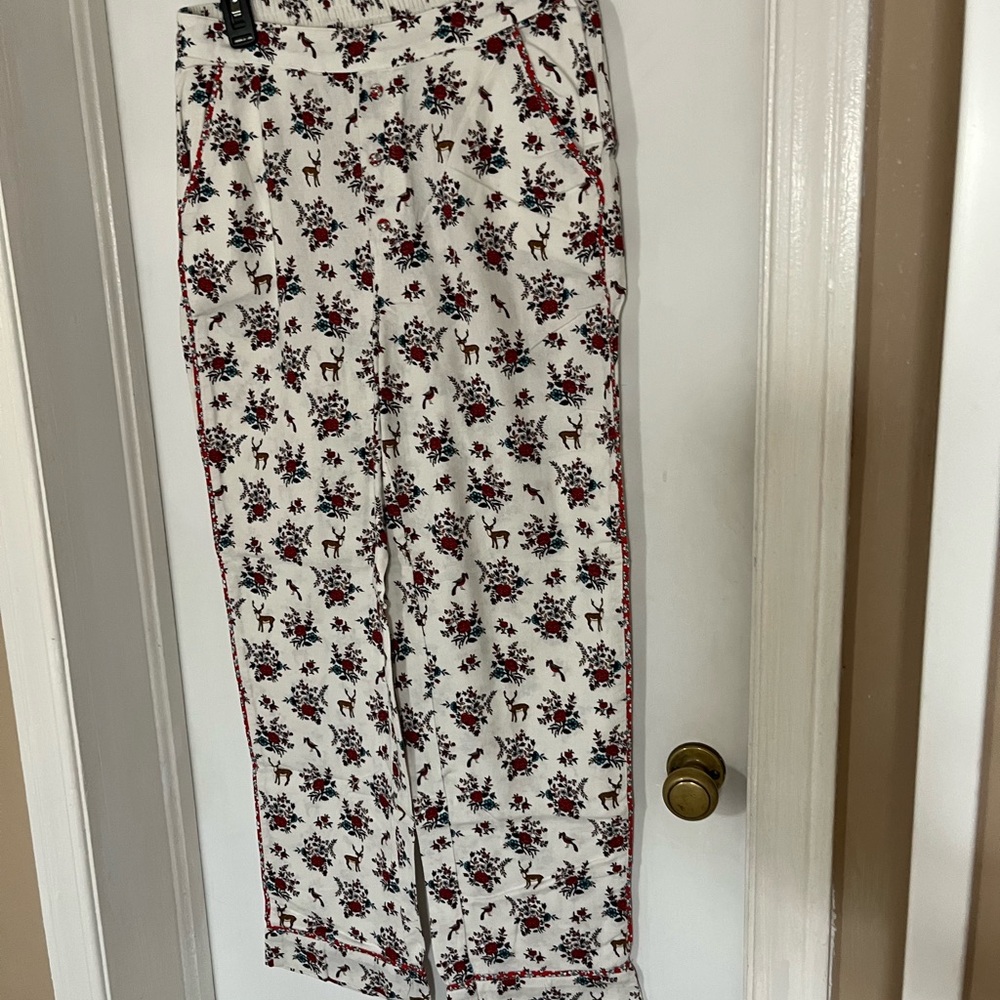 Sundance Floral Flannel PJ Pants XS new